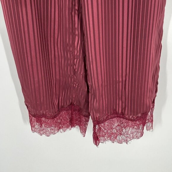 Tularosa Wide Leg Striped Lace Details Belt Sz XS High Rise - Picture 2 of 9